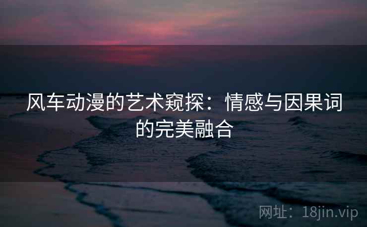 风车动漫的艺术窥探：情感与因果词的完美融合