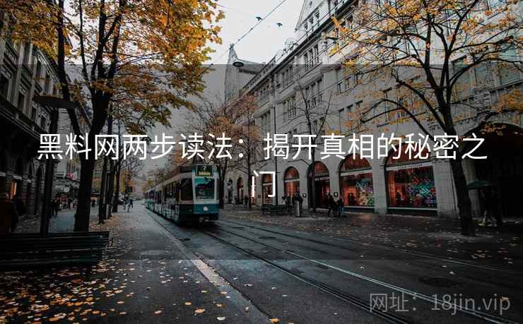 黑料网两步读法：揭开真相的秘密之门