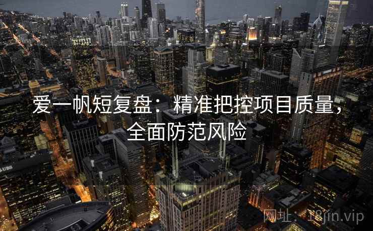 爱一帆短复盘：精准把控项目质量，全面防范风险